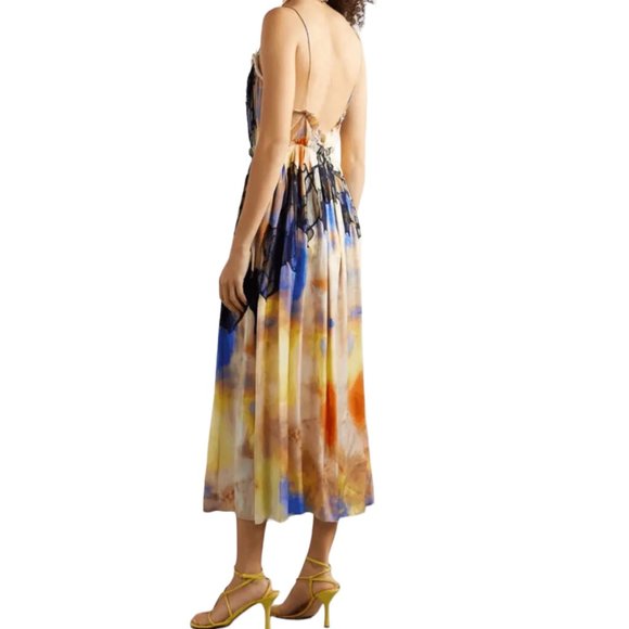 JASON WU Collection RUNWAY Silk Midi Dress Size: S | US 4 NEW - Picture 7 of 16